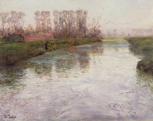 Stroom, ca. 1890 door Frits Thaulow